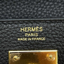 Load image into Gallery viewer, HERMES Kelly Retourne Black Togo Leather Size 28
