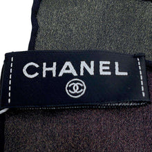 Load image into Gallery viewer, CHANEL Logo scarf Black/MulticolorAA9719 Silk100%
