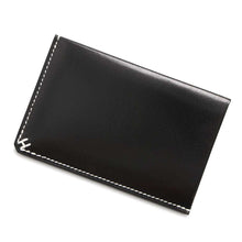 将图像加载到图库查看器中，HERMES HSellier Card Case Black Box Calf Leather
