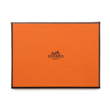 将图像加载到图库查看器中，HERMES HSellier Card Case Black Box Calf Leather
