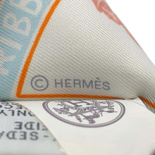 Load image into Gallery viewer, HERMES Twilly Funny Ice Cream Aqua/Orange/Jaune Silk100%
