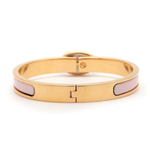 Load image into Gallery viewer, HERMES Mini Clic Chaine d&#39;Ancre Bracelet Size PM Rose Kander Metal
