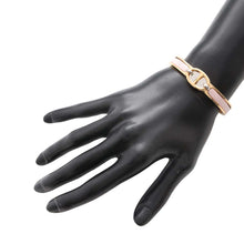 Load image into Gallery viewer, HERMES Mini Clic Chaine d&#39;Ancre Bracelet Size PM Rose Kander Metal
