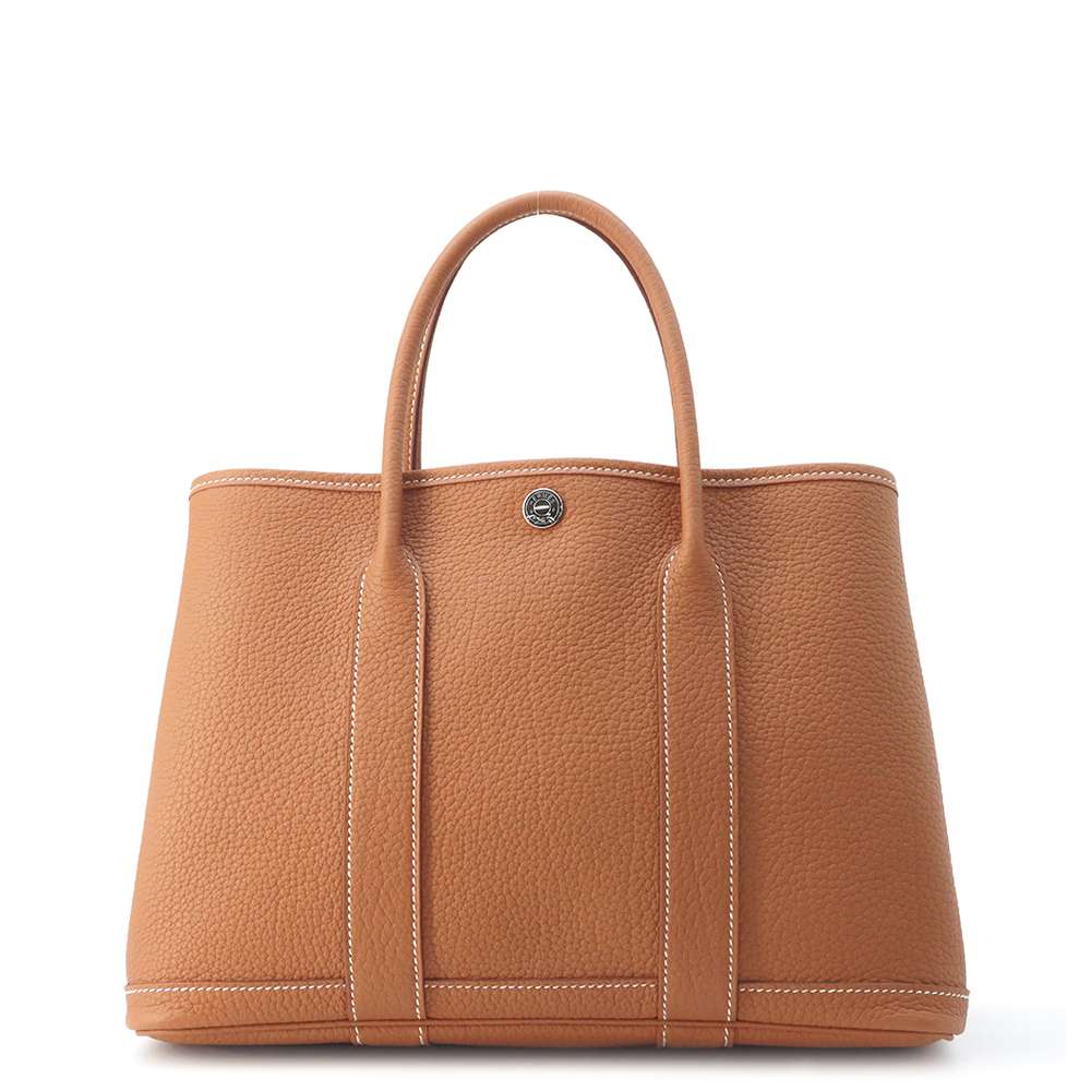 HERMES Garden Party Gold Negonda Leather Size TPM