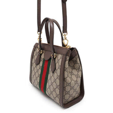 Load image into Gallery viewer, GUCCI OBDIA GG Supreme 2WAY Tote Bag Beige/Brown547551 PVC Leather Size Small
