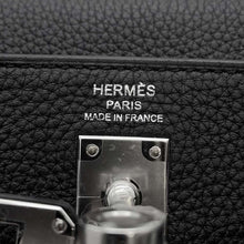 将图像加载到图库查看器中，HERMES Kelly Retourne Black Togo Leather Size 25
