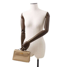 Load image into Gallery viewer, HERMES PochetteKelly Beige Marfa Swift Leather
