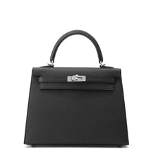 Load image into Gallery viewer, HERMES Kelly Sellier Black Epsom Size 25
