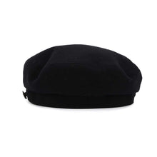 Load image into Gallery viewer, HERMES Deauville Cap Size 58 Black Cashmere100% Leather
