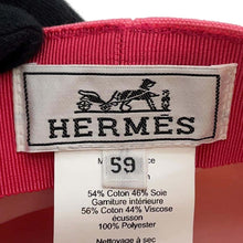 Load image into Gallery viewer, HERMES Cap Julietta Seashell Size 59 Pink Cotton100%
