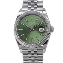 Load image into Gallery viewer, ROLEX Datejust 36 W36mm Stainless Steel K18WG Mint Green Dial126234
