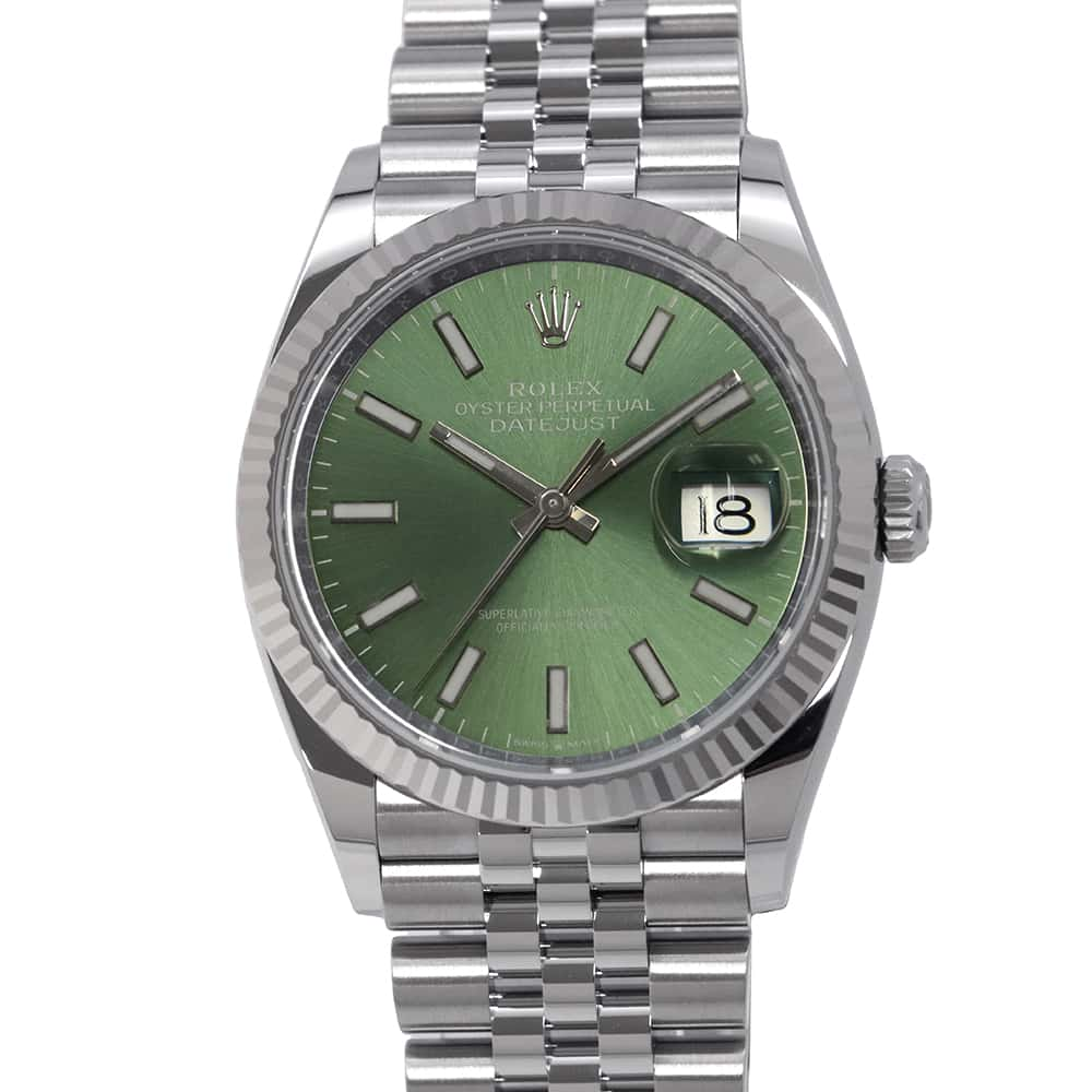 ROLEX Datejust 36 W36mm Stainless Steel K18WG Mint Green Dial126234