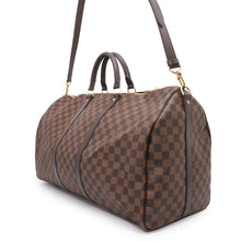 将图像加载到图库查看器中，LOUIS VUITTON Keepall Bandouliere BrownN41414 Damier Ebene Canvas Size 55
