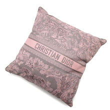 Load image into Gallery viewer, Dior Cushion Square Toile de Jouy Pink/GrayHYP02PPO1U Polyester 70% Cotton 25% Polyethylene 5%
