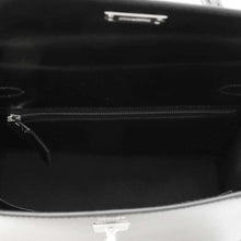 将图像加载到图库查看器中，HERMES Kelly Sellier Black Box Calf Leather Size 25
