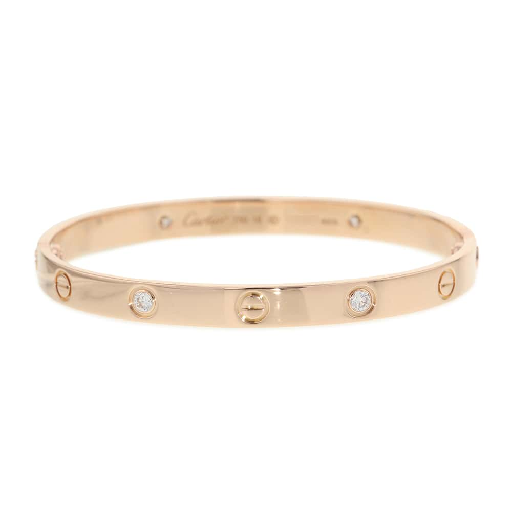 CARTIER Love breath half diamond Size 18B6036018 18K Pink Gold