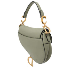 Load image into Gallery viewer, Dior Saddle bag Green Leather Size Mini
