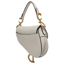 Load image into Gallery viewer, Dior Saddle bag White Leather Size Mini
