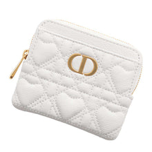 将图像加载到图库查看器中，Dior Caro Coin purse WhiteS5177UNID Leather
