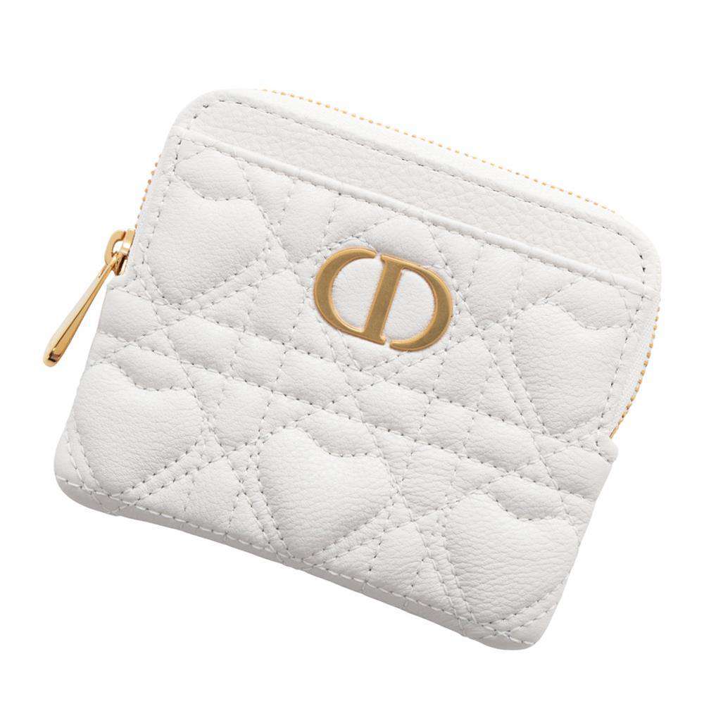 Dior Caro Coin purse WhiteS5177UNID Leather