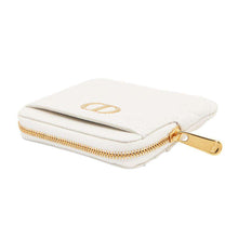 将图像加载到图库查看器中，Dior Caro Coin purse WhiteS5177UNID Leather
