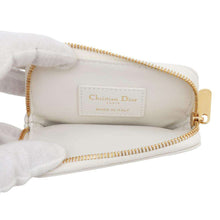 将图像加载到图库查看器中，Dior Caro Coin purse WhiteS5177UNID Leather
