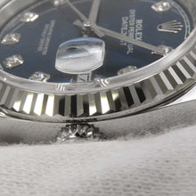 将图像加载到图库查看器中，ROLEX Datejust 36 W36mm Stainless Steel K18WG Bright Blue Dial126234G
