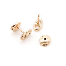 Load image into Gallery viewer, HERMES Chaine d&#39;Ancre Farandole Stud Earrings Size TPM 18K Pink Gold
