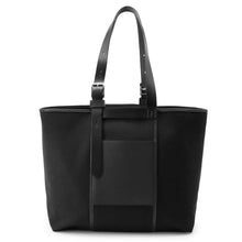 Load image into Gallery viewer, HERMES Etriviere Pocket Tote Bag Black Vache Hunter Leather Swift Leather Toile Goelan Size 35
