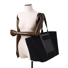 Load image into Gallery viewer, HERMES Etriviere Pocket Tote Bag Black Vache Hunter Leather Swift Leather Toile Goelan Size 35
