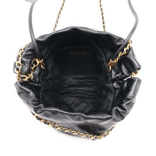 Load image into Gallery viewer, CHANEL CHANEL22 Handbag BlackAS3980 Shiny Calf Leather Size Mini
