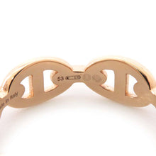 将图像加载到图库查看器中，HERMES Chaine d&#39;Ancre Anchene Ring Size PM/53/#13 18K Pink Gold
