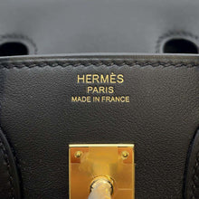 Load image into Gallery viewer, HERMES Birkin Black Swift Leather Size 25
