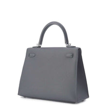 将图像加载到图库查看器中，HERMES Kelly Sellier Ardoise Epsom Size 25
