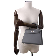 Load image into Gallery viewer, HERMES Kelly Sellier Ardoise Epsom Size 25
