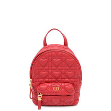 Load image into Gallery viewer, Dior Amour Collection Backpack Heart Cannage RedM9222UNGH Lambskin Size Mini
