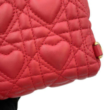 Load image into Gallery viewer, Dior Amour Collection Backpack Heart Cannage RedM9222UNGH Lambskin Size Mini
