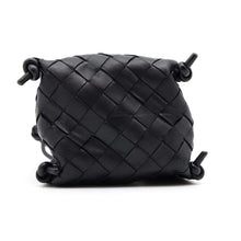 Load image into Gallery viewer, Bottega Veneta INTRECCIATO Strap Pouch Bag Black709279 Lambskin
