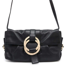 将图像加载到图库查看器中，BVLGARI chandra shoulder bag Black Leather
