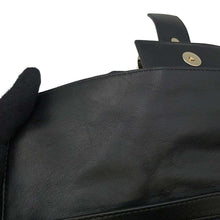 将图像加载到图库查看器中，BVLGARI chandra shoulder bag Black Leather
