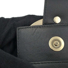 将图像加载到图库查看器中，BVLGARI chandra shoulder bag Black Leather
