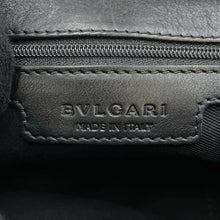 将图像加载到图库查看器中，BVLGARI chandra shoulder bag Black Leather
