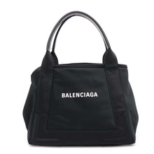 将图像加载到图库查看器中，BALENCIAGA Navy Kabas Black/Orange339933 Nylon Size S
