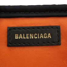 将图像加载到图库查看器中，BALENCIAGA Navy Kabas Black/Orange339933 Nylon Size S
