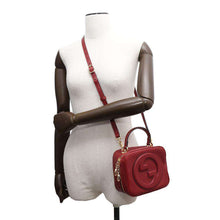 Load image into Gallery viewer, GUCCI Blondie Top Handle 2wayBag Red744434 Leather
