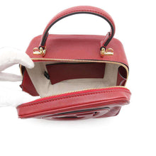 将图像加载到图库查看器中，GUCCI Blondie Top Handle 2wayBag Red744434 Leather
