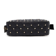 将图像加载到图库查看器中，Valentino Garavani Rock Studded 2way Mini Travel Bag Black Leather
