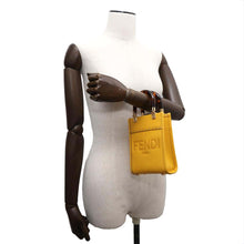 Load image into Gallery viewer, FENDI Sunshine 2way Tote Bag Yellow8BS051 Leather Size Mini
