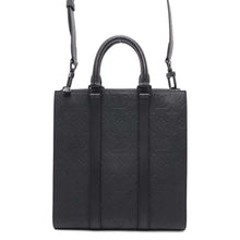 将图像加载到图库查看器中，LOUIS VUITTON Sac Plat NoirM59960 Monogram・Taurillon
