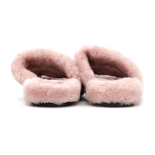 Load image into Gallery viewer, CELINE Triomphe Slide Sandals Pink Fur Size 36
